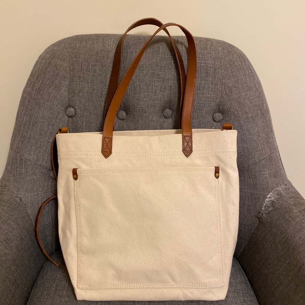 ❌SOLD❌Madewell canvas tote white